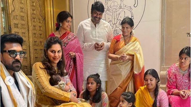 Allu Arjun shares pics from Ganesh Chaturthi celebrations at home, see his daughter Allu Arha perform puja