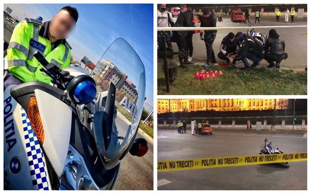 Polițist pe motocicletă, mort într-un accident în fața Palatului Parlamentului
