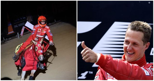 Reining, Gina Schumacher omaggia il papà Michael: tuta Ferrari e costumi rossi anche per il cavallo