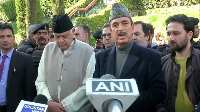 Ghulam Nabi Azad meets Farooq Abdullah