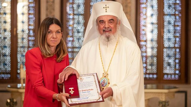 Simona Halep a primit Ordinul „Crucea Patriarhala” pentru mireni