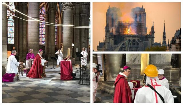 Ceremonie specială în Vinerea Mare la Catedrala Notre-Dame, la apropae un an de la incendiu