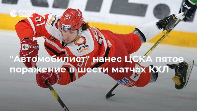 Хоккеист ЦСКА забросил шайбу с отрицательного угла