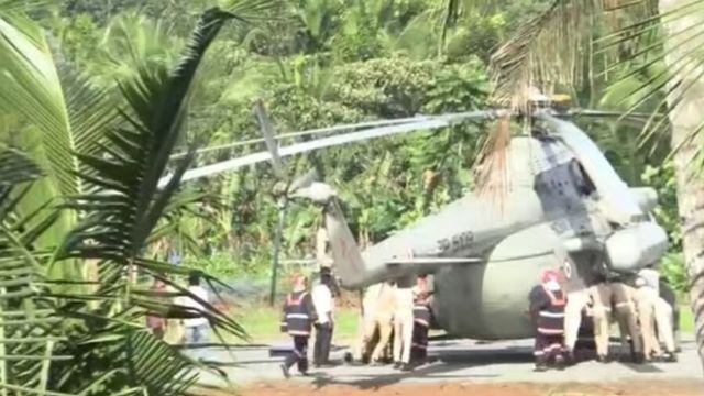 Part Of Helipad Collapses As President Murmu’s Chopper Lands, Crew Pushes It To Safety