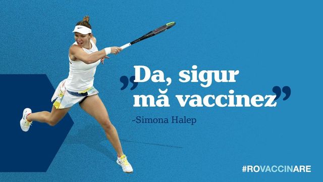 Simona Halep sustine vaccinarea