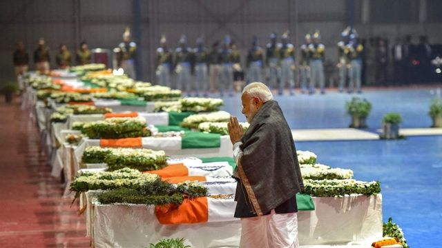 PM Modi pays homage to security personnel killed in Pulwama terror attack