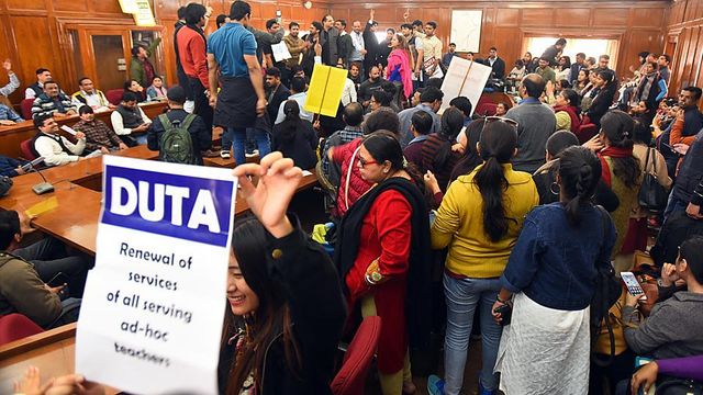 Delhi University row: HRD Ministry issues circular in favour of ad-hoc teachers