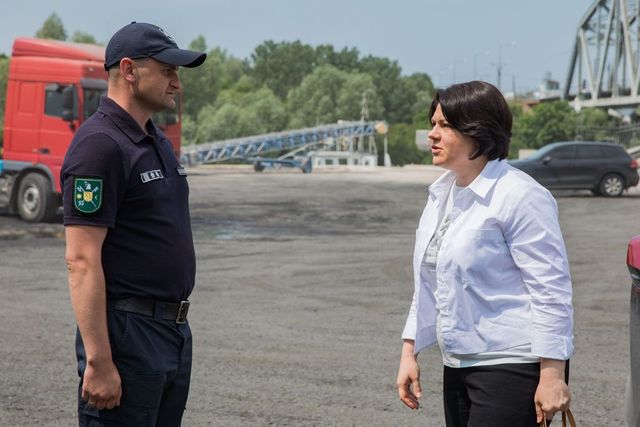 Natalia Gavrilița, în vizită de lucru la portul Giurgiulești