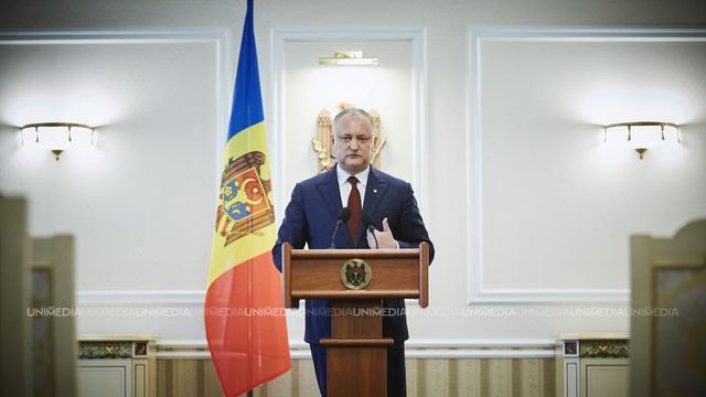 Igor Dodon face declarații de presă, după ședința Consiliului Suprem de Securitate