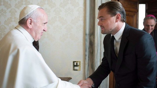 Leonardo DiCaprio is elbúcsúzott Ferenc pápától