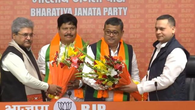 Trinamool Congress leaders Arjun Singh and Dibyendu Adhikari join Bharatiya Janata Party