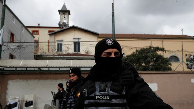 Two masked men attack an Italian church in Istanbul, one person dead