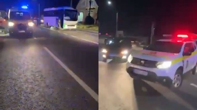 Accident fatal în raionul Sîngerei. Un bărbat care traversa neregulamentar a fost lovit în plin de un autobuz