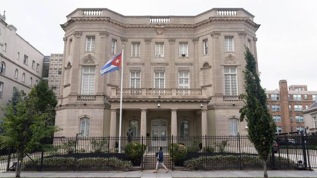 Molotov cocktail thrown at the Cuban Embassy in Washington