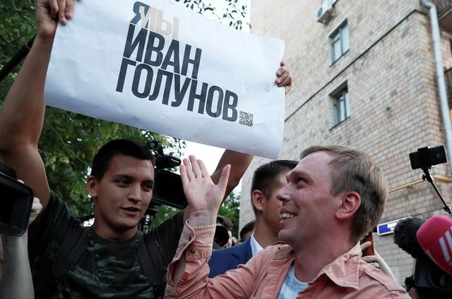 Putin kvůli stíhání novináře Golunova odvolal dva náčelníky z ministerstva vnitra