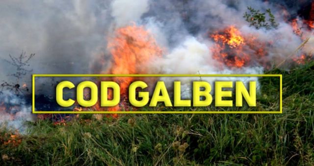 Cod galben de pericol de incendiu în toată țara