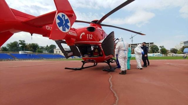 Intervenție aero-medicală SMURD de la Cimișlia la Chișinău