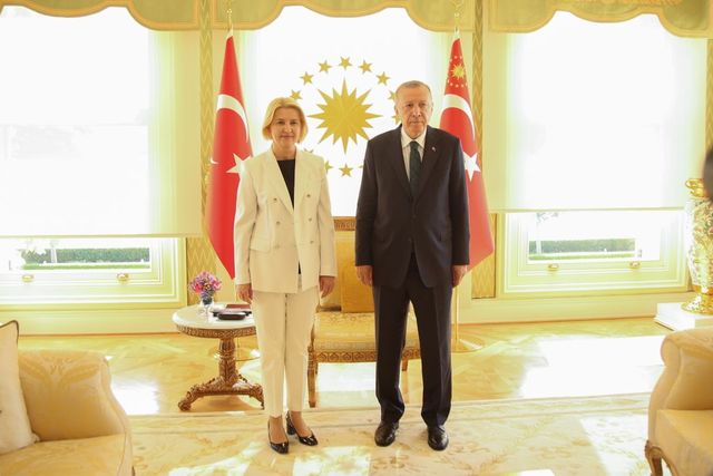 Erdogan s-a întîlnit cu Guvernatorul Găgăuziei, Irina Vlah