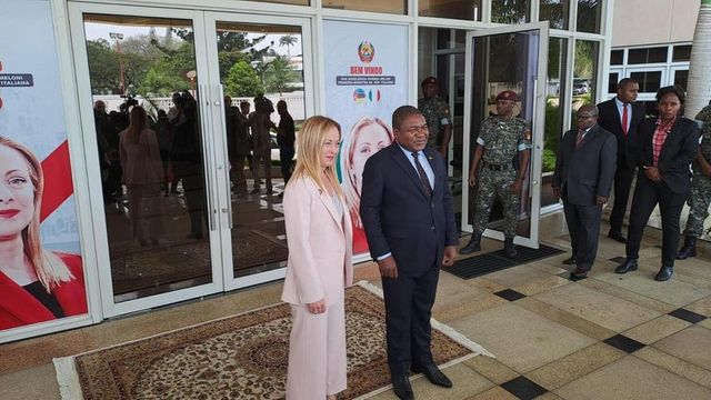 Il presidente del Mozambico riceve Meloni