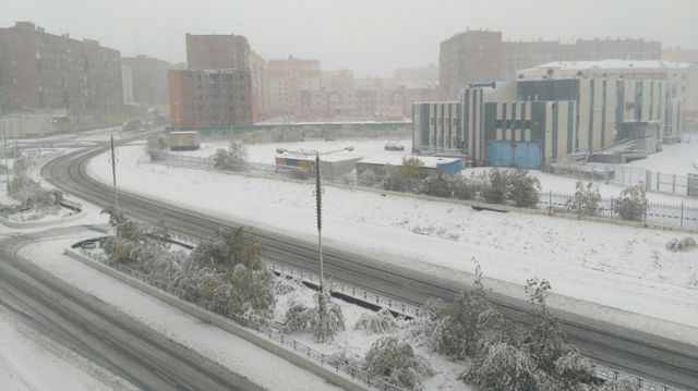 Норильск накрыла первая метель