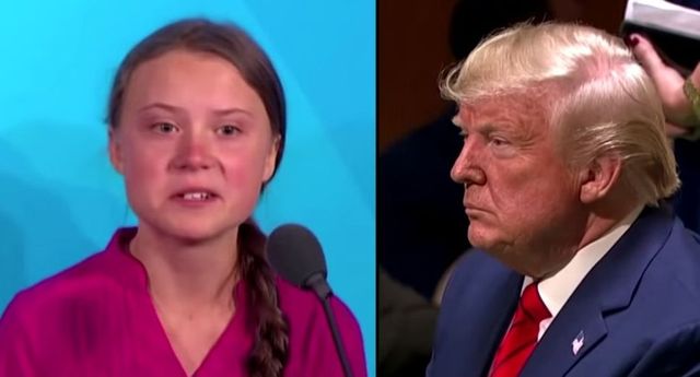 Greta Thunberg, luată în râs de Donald Trump