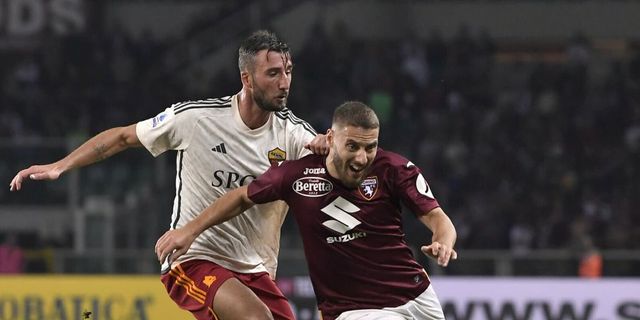Lukaku non basta. La Roma ripresa nel finale da Zapata, a Torino è 1-1