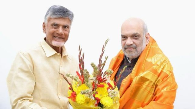 TDP’s Chandrababu Naidu meets Amit Shah amid alliance buzz in Andhra Pradesh