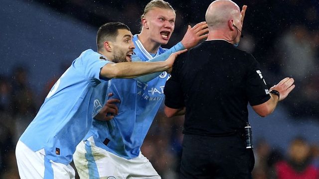 Haaland furious with referee as Man City draws with Tottenham in 6-goal Premier League thriller