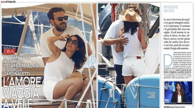 Cesare Cremonini e Giorgia Cardinaletti, le foto della vacanza in barca confermano la love story