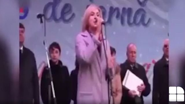 „Fericiun crecit”. Încercarea de a vorbi în română a unei deputate socialiste la sărbătoarea de Crăciun în Soroca
