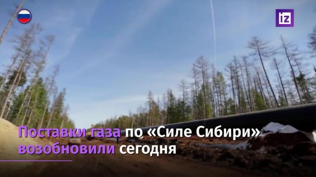 Газопровод «Сила Сибири» возобновит работу после профилактики