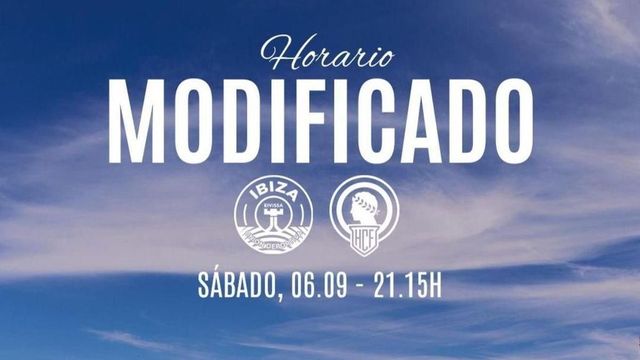 El Ibiza-Hércules de la jornada 2 cambia de hora