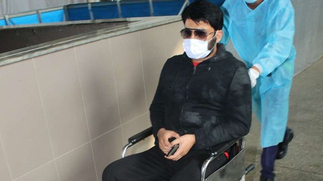 Kapil Sharma spotted at Mumbai airport in a wheelchair