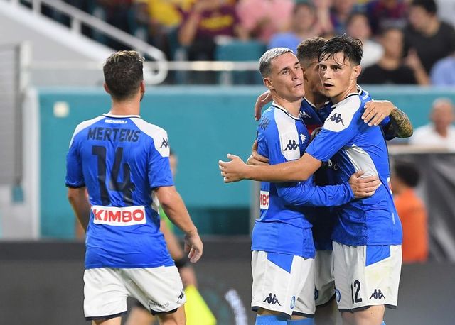 Napoli-Barcellona 1-2, azzurri spreconi nell'amichevole di Miami