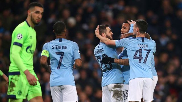 Man City reach Champions League quarter-finals after beating Schalke 7-0 for biggest win at home