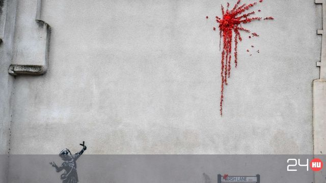 Banksy csúszlis Cupidót ajándékozott Valentin-napra
