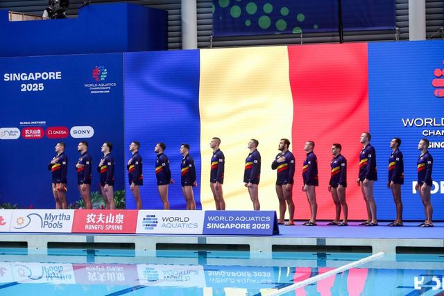 Naționala de polo a României a fost depășită clar de Italia în primul meci de la Campionatele Mondiale de Natație de la Singapore