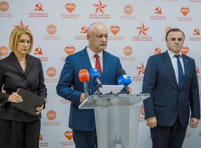 Blocul Patriotic, format din PSRM, Inima Moldovei și Viitorul Moldovei, înregistrat de CEC în calitate de concurent electoral