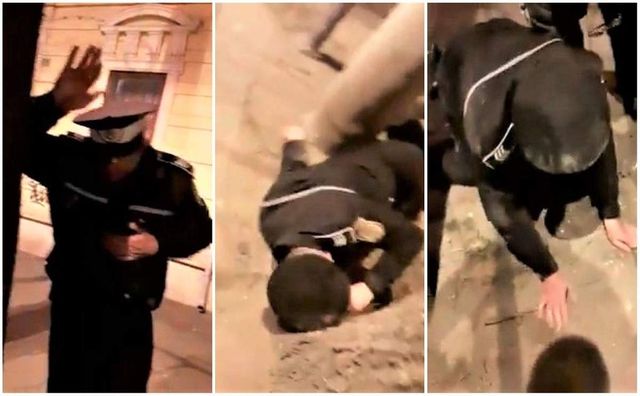 Polițistul local din Galați filmat beat, pe stradă, în uniformă, va fi destituit