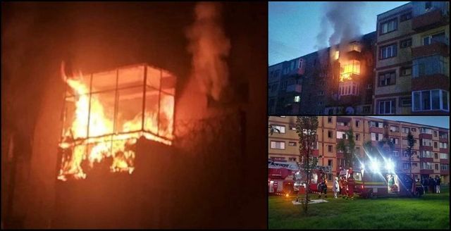 Incendiu puternic în Reșița: un bărbat a decedat, trei oameni au ajuns la spital și 24 de persoane au fost evacuate
