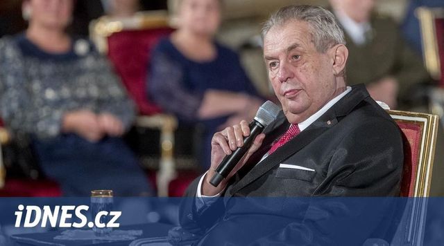 Prezident Zeman pronese sváteční projev, odtajní i jména vyznamenaných
