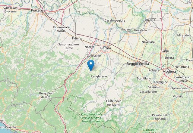 Terremoto oggi a Parma, forte scossa di magnitudo 4.1 con epicentro a Calestano