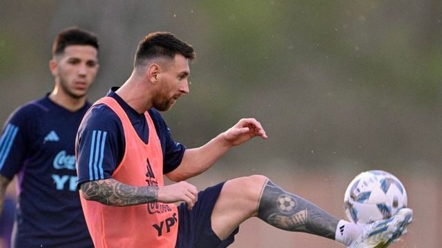 Lionel Messi sits on the bench for Argentina's World Cup qualifying match against Paraguay