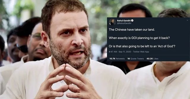 When exactly will you get our land back: Rahul Gandhi questions Centre over Chinese aggression