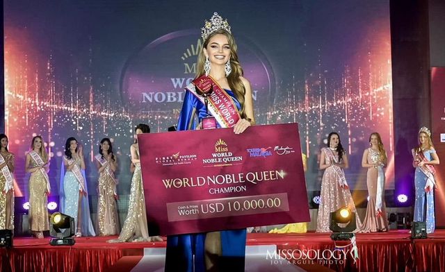 O moldoveancă a cîștigat titlul de „Miss World Noble Queen 2023”
