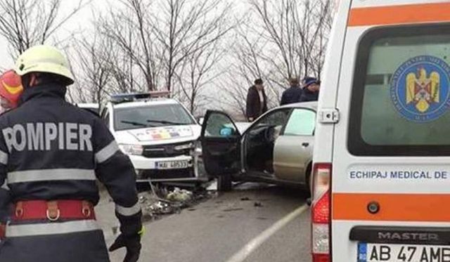 Tânărul rănit în mașina Poliției lovită de un Audi, la Blaj, abia fusese prins după ce batjocorise o bătrână