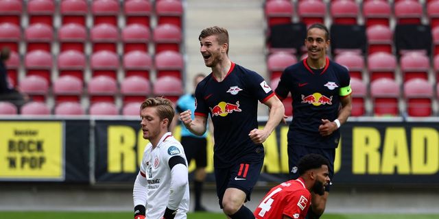 Bundesliga: Timo Werner scores hat-trick as Leipzig thump Mainz, Augsburg beat Schalke