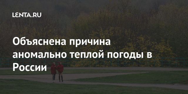 Вильфанд объяснил аномально теплую погоду в центре России на выходных