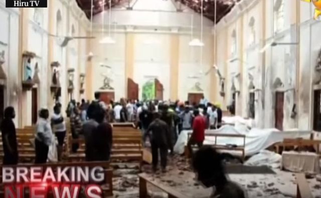 ​VIDEO Imaginile surprinse la câteva momente după exploziile din Sri Lanka