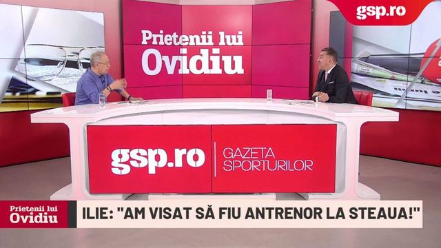 Ilie Dumitrescu s-a destăinuit în emisiunea lui Ovidiu Ioanițoaia: „Visul meu a fost să fiu antrenor la Steaua”